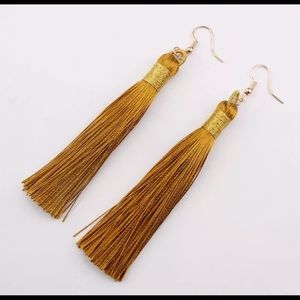 Gold Tassel earrings 1 pair light weight 3 for $20